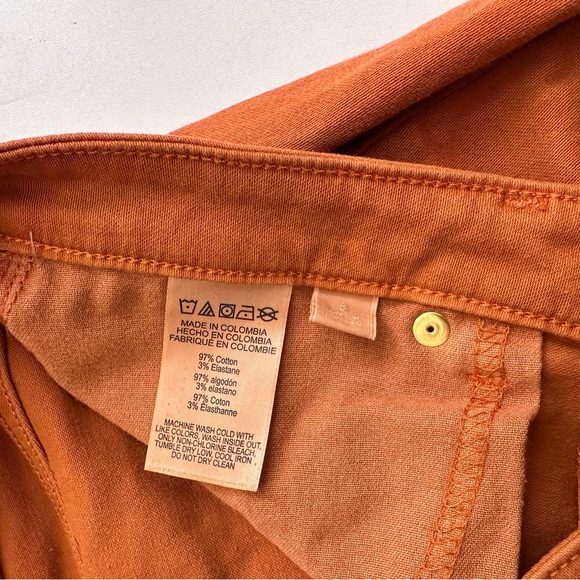 Michael Kors Rust Orange Wide Leg Jeans Crop Size - Picture 5 of 6